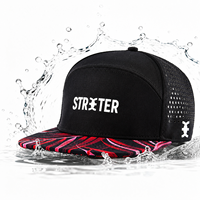 Casquette de golf snapback de sport résistante à l'eau, découpée au laser, avec logo personnalisé, pour la vente en gros