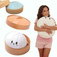 Jouet anti-stress géant Kawaii 25CM en forme de boulette de riz, en TPE souple et réaliste, pour décompression amusante, cadeau unisexe