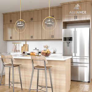 American <b>Kitchen</b> Cabinets With Island | Custom <b>Kitchen</b> Cabinets White Oak | Warehouse Ready To Assemble In Stock Shaker Cabinets - Product Image 3