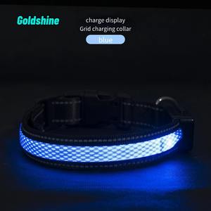 USB 충전식 조정 가능한 나일론 애완견 목걸이 분실 방지 <span class=keywords><strong>LED</strong></span> 글로우 야간 안전 기능 애완견용 프로모션 팔찌 - Product Image 2