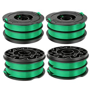 4PCS Set DF-080 <b>String</b> Trimmer line Spool Replacement for <b>Black</b> and Decker GH1100 GH1000 GH2000 30ft 0.080" Dual Auto-Feed Spool - Product Image 1