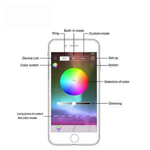 ไฟตกแต่งบรรยากาศในรถยนต์ LED 12V 4W RGB ควบคุมผ่านแอพฯ แสงเย็น สำหรับตกแต่งภายในรถยนต์ - Product Image 6