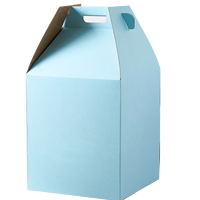 Boîte d'emballage cadeau en carton ondulé transparent avec fenêtre, pour gâteaux de mariage, desserts de boulangerie et cupcakes, avec poignée, vente en gros