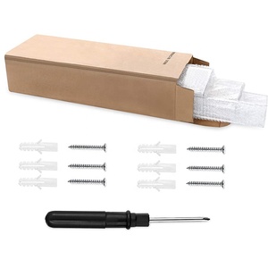 Juego de 2 Estantes Flotantes Acrílicos Transparentes de 24 Pulgadas, 5 mm de Grosor, <span class=keywords><strong>para</strong></span> Exhibición de Discos de Vinilo LP - Product Image 6