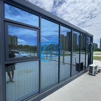 Conteneur modulaire préfabriqué étanche en acier de 40 pieds, en forme de pomme, pour bureau et espace de vie sur terrain vide - Grande Vente