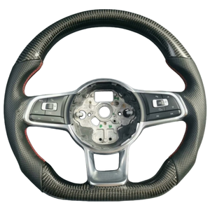 พวงมาลัยคาร์บอนไฟเบอร์สำหรับรถสปอร์ต เหมาะสำหรับรถยนต์ <span class=keywords><strong>Volkswagen</strong></span> Golf 6/7 รุ่น R Series, Passat B8 Mk7/Mk8, Arteon/CC, <span class=keywords><strong>Jetta</strong></span> และรุ่นอื่นๆ - Product Image 1