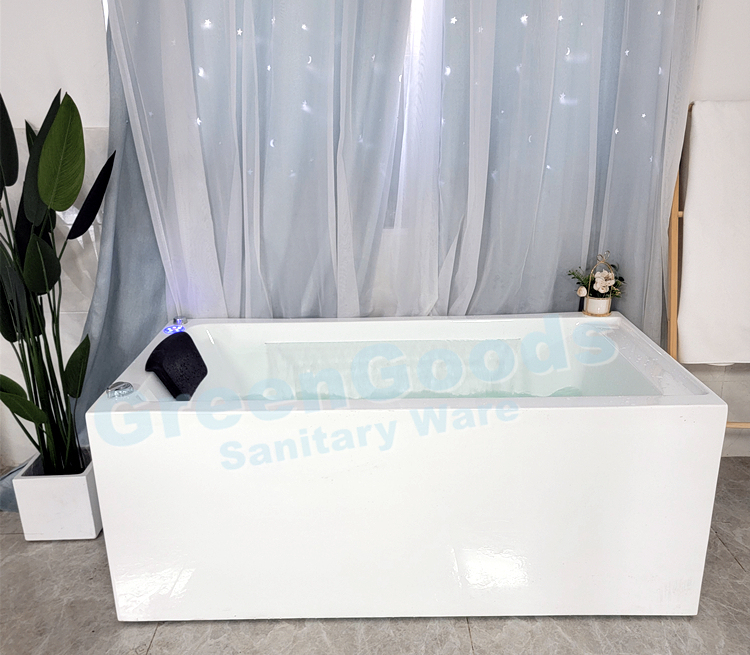 Offre Spéciale Intérieur Autoportant Acrylique Whirlpool Massage Baignoire Avec Jets Fonction