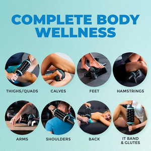 Masajeador de percusión con control remoto inalámbrico Luyao, terapia de recuperación muscular y de tejido profundo con base de manos libres - Product Image 2