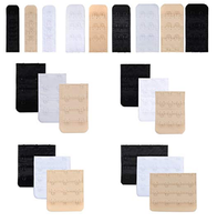 Rallonge de Soutien-Gorge pour Femme, Outil de Couture, Accessoires Intimes, Rallonges de Soutien-Gorge, Extension de Bretelles à Boucle, 2 Rangées 2 Crochets, Sangles à Fermoir