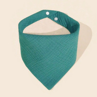 Harga Grosir Bib Bayi Kain Muslin Warna Solid 100% Katun Organik Anti-Bakteri Ramah Lingkungan Untuk Semua Musim 25x30cm