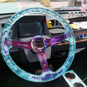 Universal 14 pulgadas 10 colores acrílico Car Tuning Parts Racing Drifting volante - Product Image 1