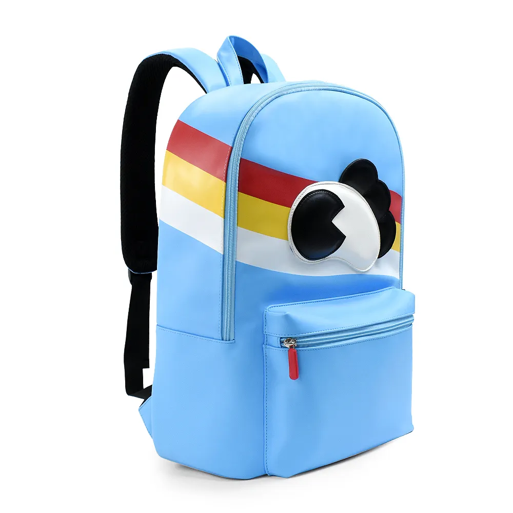 Custom Logo Waterproof PU Leather Cartoon Backpack Soft Leather Female New Travel Back Pack Child School Bags For Teenage Girls