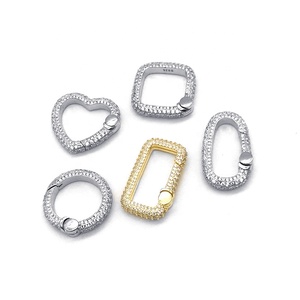 Bán Buôn Trang Sức 925 Sterling Silver Phụ Kiện Hình Dạng Khác Nhau <span class=keywords><strong>Bracelet</strong></span> Clasp Cho Vòng Cổ - Product Image 1