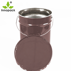 Fusto in metallo da 20L per vernici, secchio in banda stagnata con coperchio a morsetto, fusto per prodotti chimici, fusto in ferro - Product Image 3
