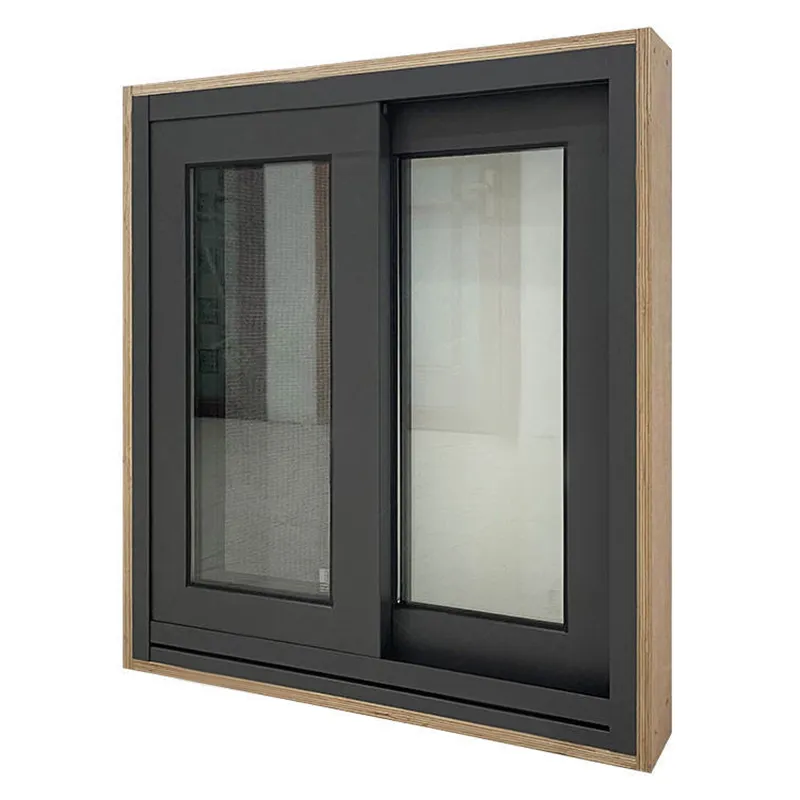 Tedarikçi özelleştirilmiş çift camlı pencereler cam ev sürgülü son sürgülü pencere tasarımı
