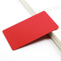 Cartes PVC vierges imprimables personnalisées, couleurs vives, rouge pur, jaune, bleu, rose, pour imprimante de cartes