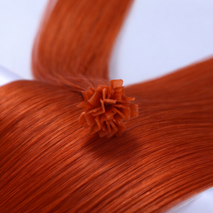 Extensions de cheveux humains Remy 100% brésiliens à pointe en V, double trame, pose par fusion, simple tirage, teints, lisses, à la kératine - Product Image 3