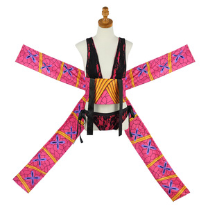 Disfraz de Cosplay de Daki de Sexto Grado de Upper Moon, Tela con Estampado Rosa, Traje de Juego de Rol de Anime - Product Image 5