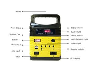 Портативный аварийный солнечный энергетический комплект с литий-ионным аккумулятором 10 Вт, лучшая качество, система освещения для дома и улицы ESPEON SDM-3790 4 - Product Image 3