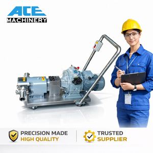 Double Tri-Lobe Sanitary Food Grade Helical High Pressure Temperature Gear Screw Pump With Heat Jacket and Electric Motor - Product Image 3