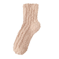 Chaussettes d'hiver en tricot pour couples, doublées de polaire, en tissu éponge, épaisses, en polaire corail, pour temps froid, chaudes, pour dormir à l'intérieur