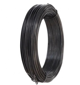 Vente en gros 0.9mm 1.25mm 1.60mm fil d'attache fer torsadé doux recuit noir acier attachant fil de reliure noir recuit fil - Product Image 2
