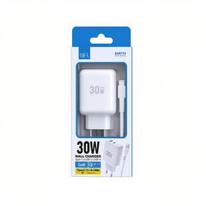 Chargeur mural 30W GaN Type C vers USB A, charge rapide pour téléphone, tablette, ordinateur portable - Product Image 2