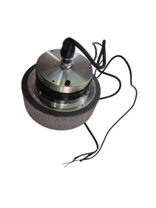 Moteur de moyeu sans balais de 8 pouces, faible vitesse, couple élevé, 100 Nm, frein à disque, pneu en PU solide, contrôleur à double entraînement programmable - Product Image 3