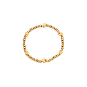 Fashion <b>Beaded</b> <b>Bracelet</b> 316L Stainless Steel PVD Gold Plating Sustainable Resistant Jewelry for Women and <b>Men</b> - Product Image 2