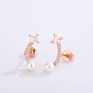 Shell Pearl Necklace S925 <b>Silver</b> Gold Plated Minimalist Pendant Jewelry for Women Elegant Bridal Wedding Anniversary Gift - Product Image 2