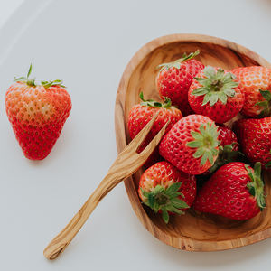 أدوات خشبية منزلية طبيعية أدوات مائدة للشاي والقهوة والكعك ساندويتش خشبي زيتون طبيعي ملعقة تقديم صغيرة شوكة - Product Image 4