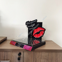 Support de présentation de gloss à lèvres personnalisé en acrylique, présentoir à rouge à lèvres pour magasin de détail, design moderne, montage facile
