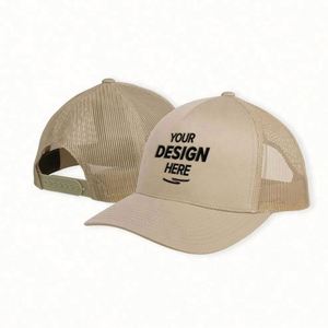 Casquette Trucker en Jean et Toile Personnalisée 100% Coton Brodé avec Logo en Relief et Maille pour Activités Décontractées en Extérieur, Cyclisme et Plage - Product Image 1