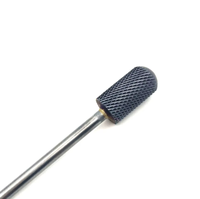 HYTOOS Fraise à ongles ronde noire en carbure 3/32" pour ponceuse à ongles, outils de manucure et pédicure