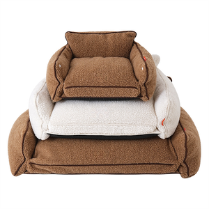 Lujo personalizado pequeños animales estilo moderno sostenible mascota perro sofá cama alta calidad forma rectangular sólido - Product Image 1