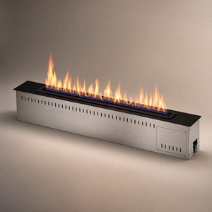 Insert de cheminée à l'éthanol décoratif moderne PANSEE avec télécommande et chauffage Wi-Fi pour salon, utilisation intérieure - Product Image 1