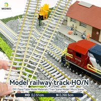Kit de voies de train miniature HO à l'échelle 1:87 pour table de sable ferroviaire, diorama, accessoires de bricolage