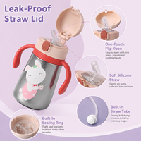 Offre Spéciale – Tasse Isotherme en Titane de 350 ml pour Enfants, Anti-chute, Portable, avec Paille, pour Boissons d'Extérieur