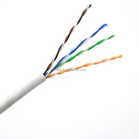 Cable de Red Lan BC/CCA Cat5/Cat5E/Cat6/Cat6A/Cat7 23AWG 0.57mm 4 Pares 8 Conductores UTP Sin Blindaje con Cubierta de PE y PVC
