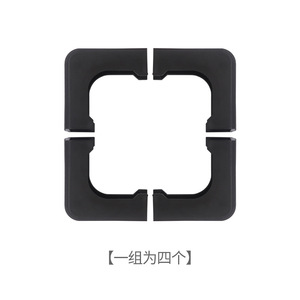 Folding <b>Chair</b> Leg Cover Plastic 7.7X7.7Cm Black Durable Protective Foot <b>Pad</b> For Outdoor Furniture - Product Image 2