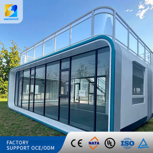 Portable Apple Cabin Prefab Steel Structure Waterproof Design Solar Powered for Temporary Hotel Camp Living Room Bedroom Use - Product Image 6