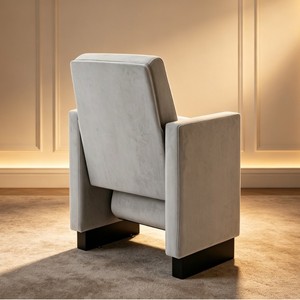 Silla de cine en casa HCSY HOME, gris claro P8129DB con reposabrazos para cine en casa y asientos de auditorio - Product Image 3