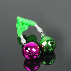Clochettes d'alarme en cuivre coloré à clipser pour canne à pêche, accessoires de pêche en mer, 50 pièces par paquet - Product Image 3