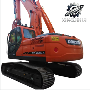 Excavatrice d'occasion Doosan DX225 LC 22,5 tonnes, marque coréenne d'origine, grande, moyenne, petite excavatrice sur chenilles, provenant de Corée, d'occasion - Product Image 2