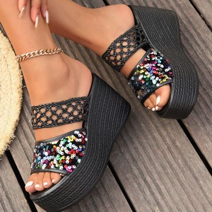 Summer Spring Winter New European and American Fashion <b>Platform</b> <b>Wedge</b> Heels Casual Plus Size Women's Roman - Product Image 5