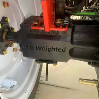Langlebiger 50PS Traktor mit Frontlader, Hydraulischer Hebeschaufel, 4WD Mini-Dieseltraktor für Kleine Plantagen und Berglandwirtschaft