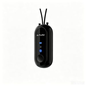 <span class=keywords><strong>Collier</strong></span> <span class=keywords><strong>purificateur</strong></span> <span class=keywords><strong>d</strong></span>'<span class=keywords><strong>air</strong></span> portable avec écran numérique, filtre, commande tactile, alimenté par batterie, pour usage domestique - Product Image 1