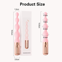 Analperlen-Vibrator für Frauen Vagina-Klitoris-Stimulator Vibrierender Analplug Männlicher Prostata-Massager Anus-Sexspielzeug Paar-Sexspielzeug