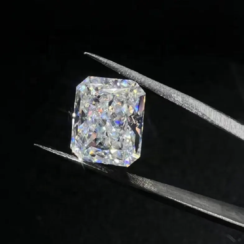 Doppio gioielli taglio radiante laboratorio diamante 5*7mm 6*8m 7*9mm D colore naturale veri diamanti gemme Moissanite