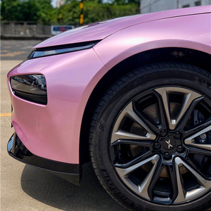 Long Warranty Flat Sakura <b>Pink</b> PET Skin Feel Car <b>Wrap</b> Vinyl Waterproof UV Resistant Full Car - Product Image 1